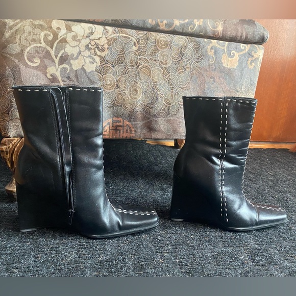 Diba leather wedge boot - Picture 4 of 5
